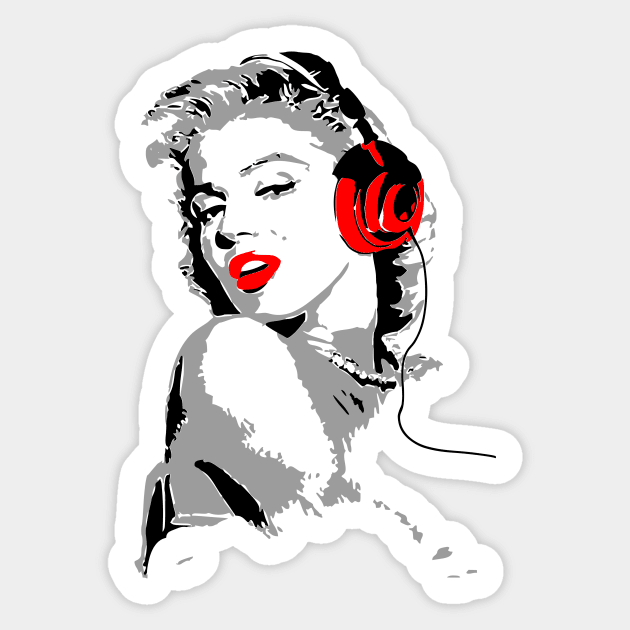 Beats by Marilyn Sticker by StereotypicalTs